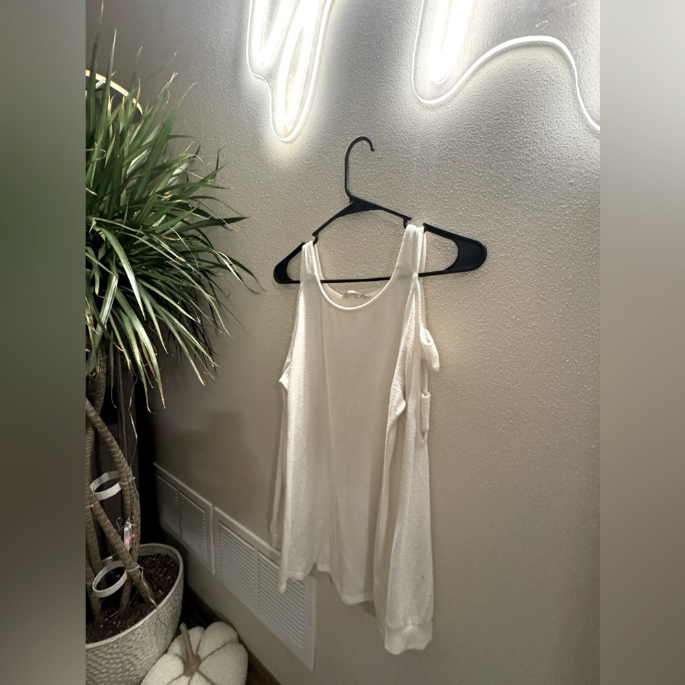 Open shoulder sweater